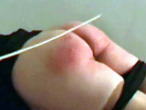 Painful homemade caning